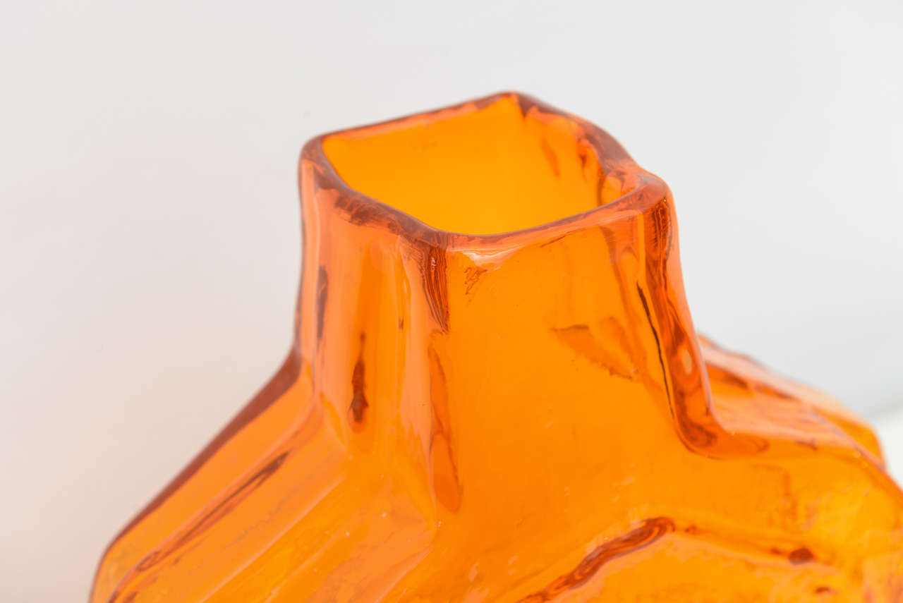Large Whitefriars Orange Banjo Vase at 1stDibs whitefriars orange vase