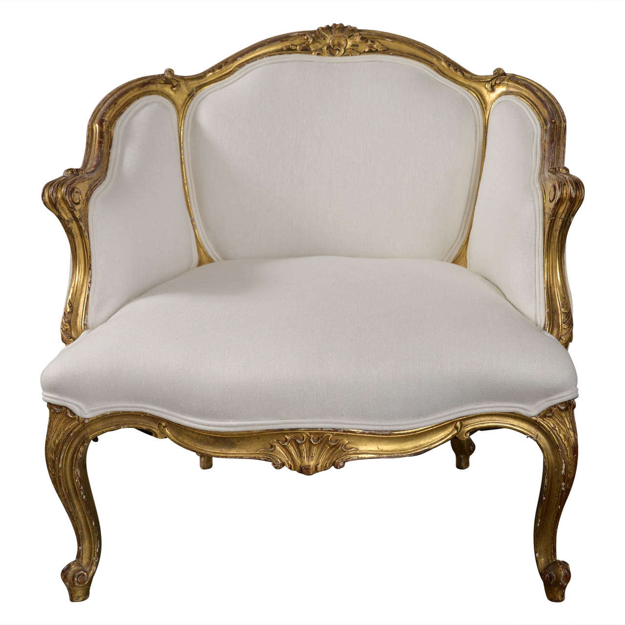 18th Century French Gilt Bergere at 1stDibs