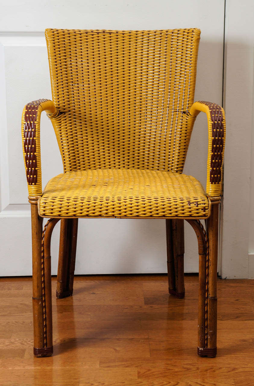 French Wicker Bistro Chairs at 1stDibs french wicker chairs, bistro