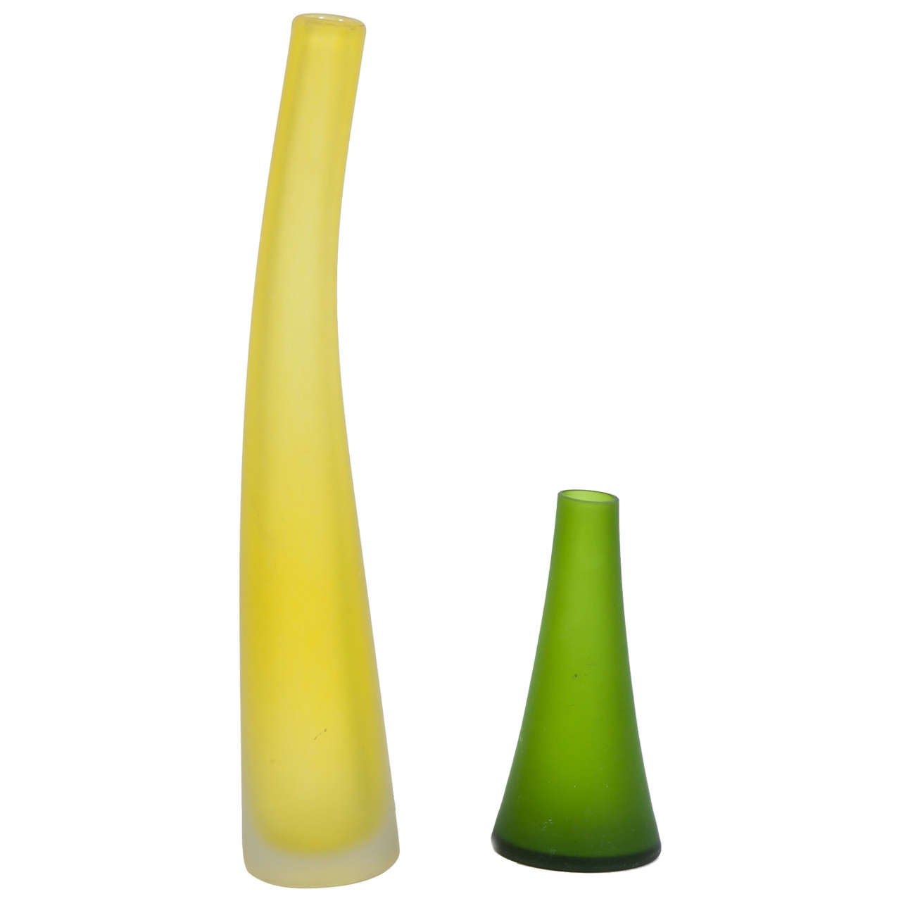 Frosted Glass Vases by Carlos Moretti For Sale at 1stDibs