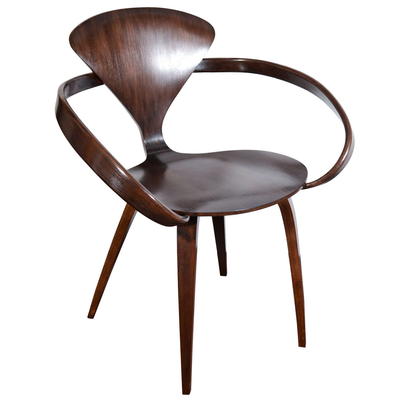Modernist Bentwood Desk Chair Designed by Norman Cherner at 1stdibs