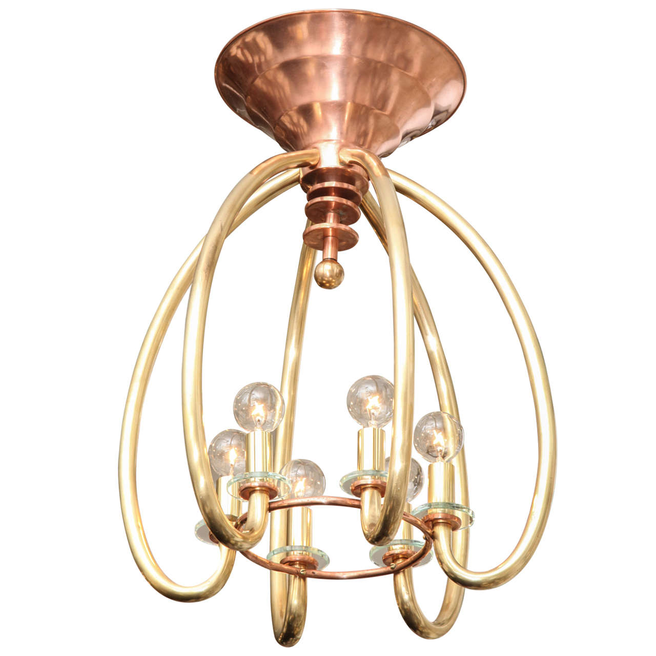 1930s Modernist German Art Deco Ceiling Fixture For Sale at 1stdibs