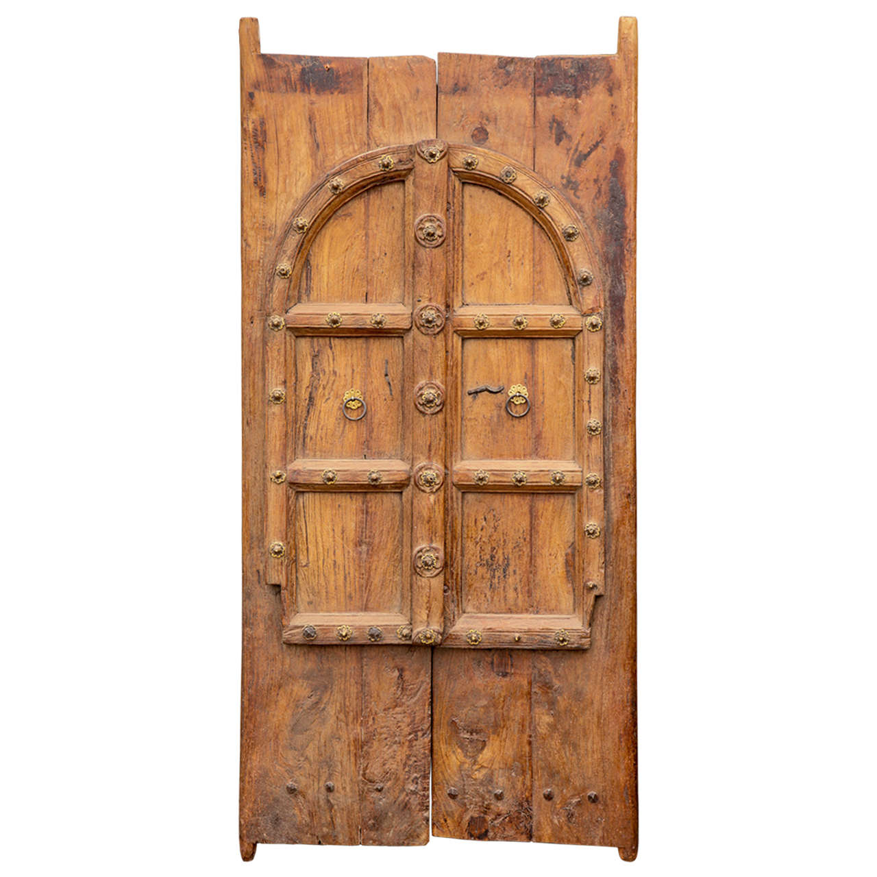Pair of Antique Teak Wood Doors from India For Sale at 1stDibs