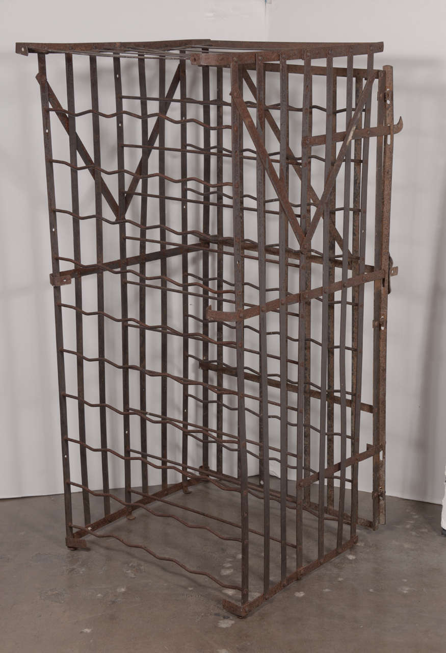 19th Century Iron Wine Cage at 1stDibs