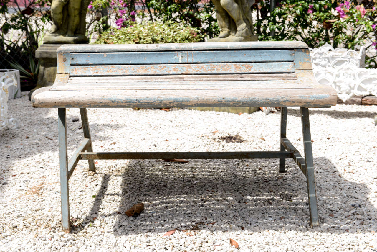 Antique French Park Bench at 1stDibs