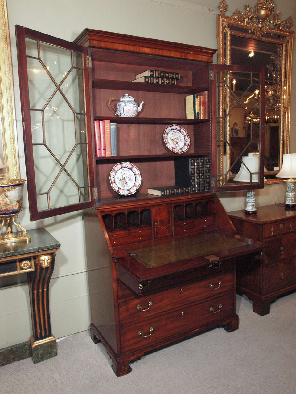 Antique English Secretary/Bookcase at 1stDibs