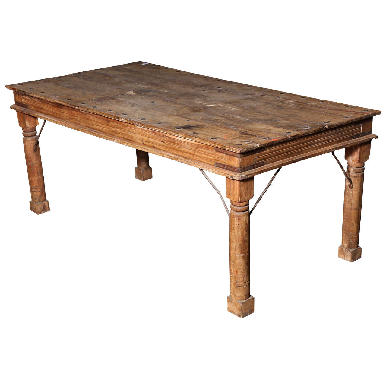Indian Shesham Wood Bed or Dining Table For Sale at 1stdibs