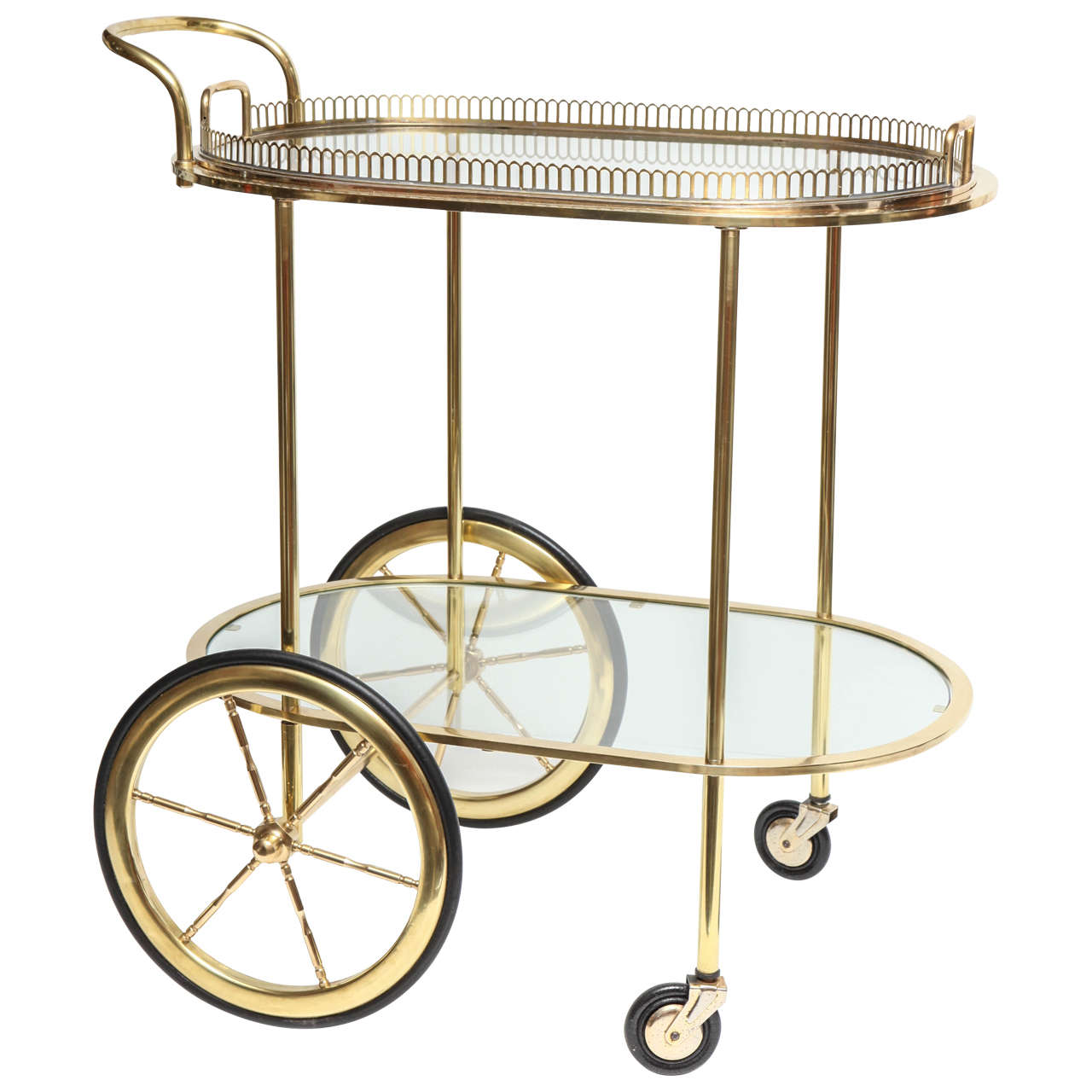 Brass Bar Cart at 1stDibs