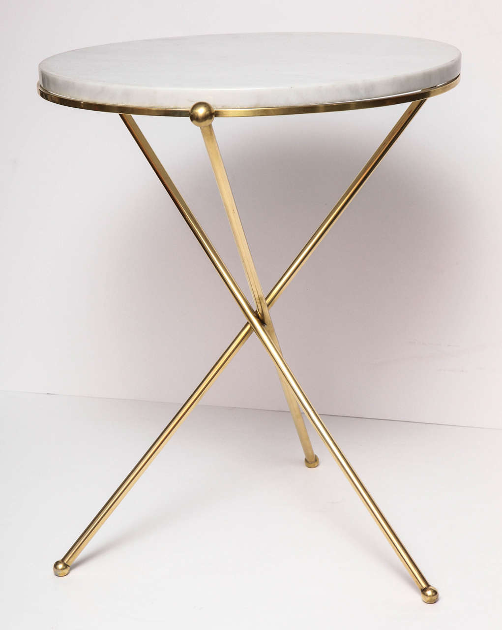 Tripod Brass and Marble Side Table at 1stDibs brass marble side table