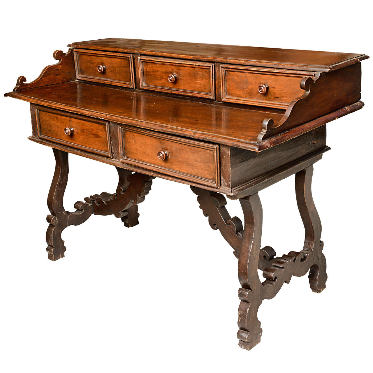 Superb 19th Century Oak Plantation Desk at 1stDibs