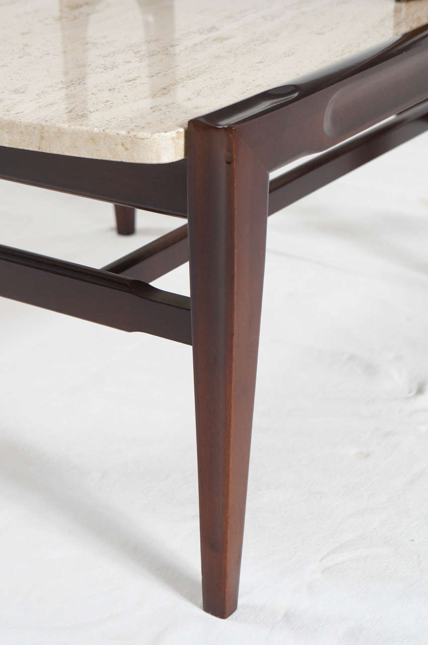 Mid century modern living room set. Coffee and two end tables at 1stDibs