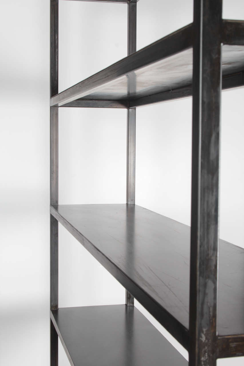 Custom Steel Bookcase For Sale at 1stDibs custom metal bookcase