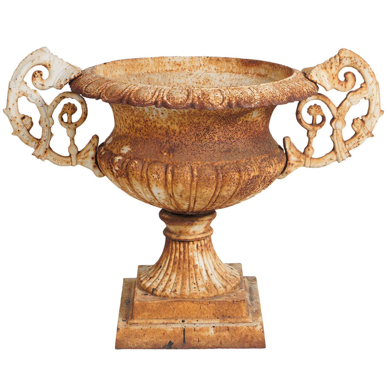 Iron garden urn For Sale at 1stDibs