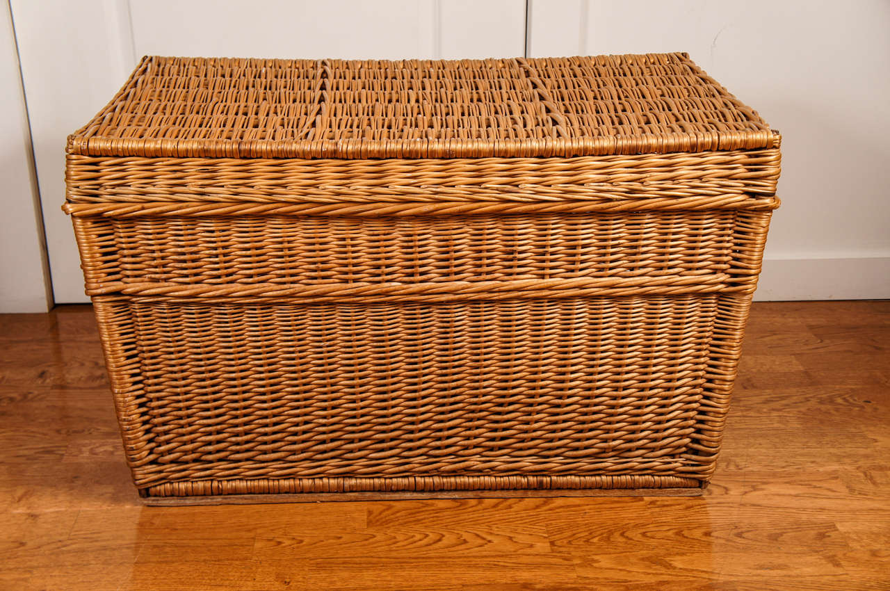 Wicker Chest at 1stDibs