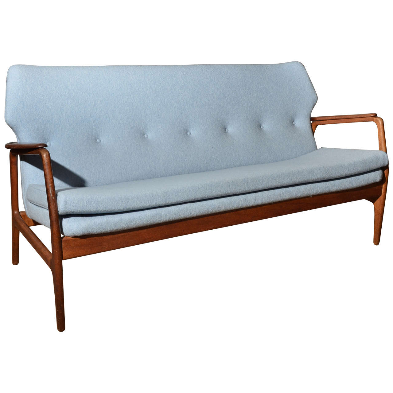 1960s Wingback Sofa For Sale at 1stDibs