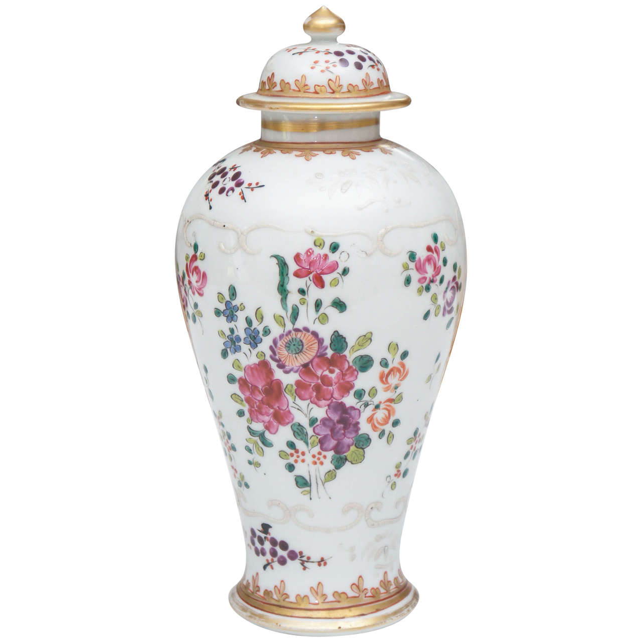 Samson Lidded Porcelain Vase For Sale at 1stdibs