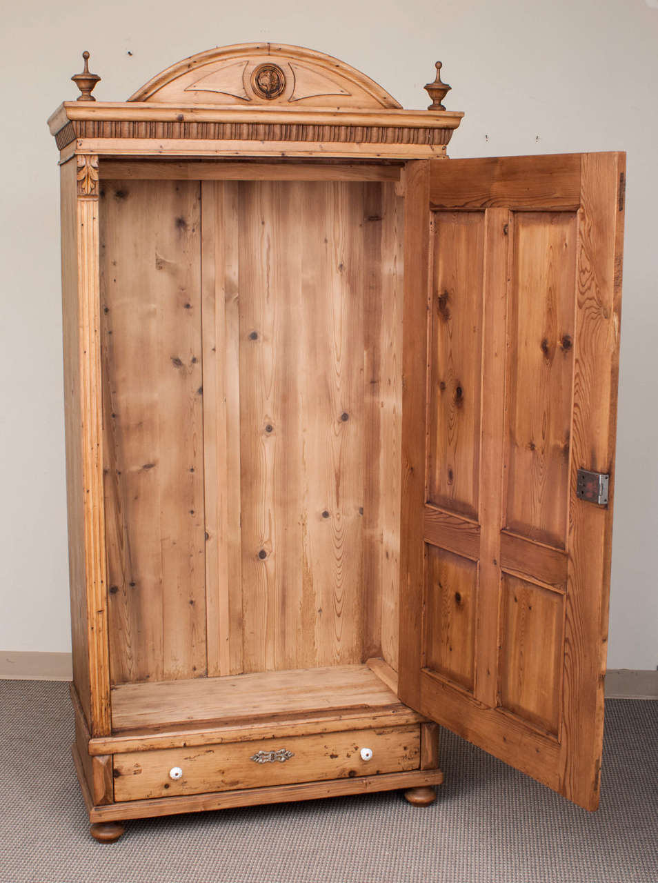 Pine One Door Armoire at 1stdibs