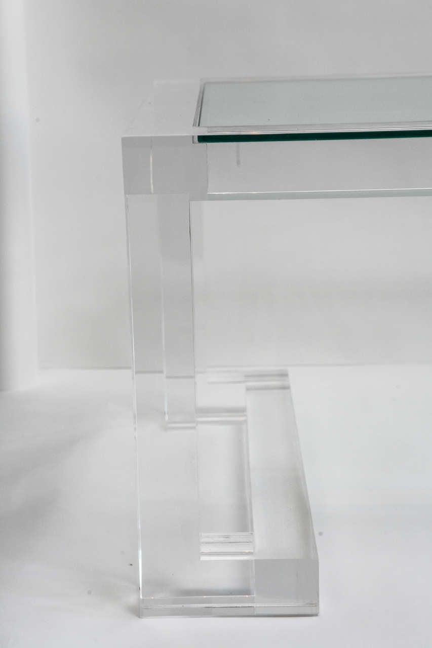 Acrylic and Glass Coffee Table For Sale at 1stDibs acrylic glass