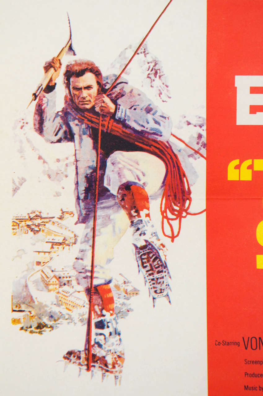 1975 Film Poster "The Eiger Sanction" Directed by Clint
