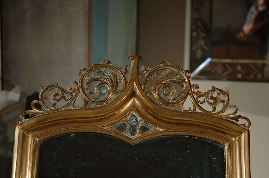 Art Nouveau Brass Vanity Mirror, circa 1900 For Sale at 1stDibs art