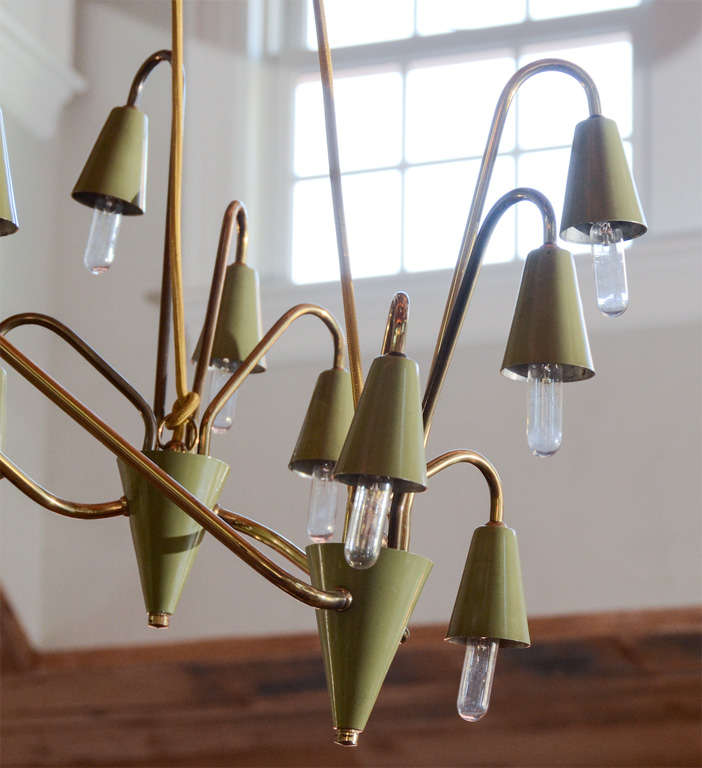 Midcentury Italian Asymmetrical Ceiling Lamp For Sale at 1stDibs