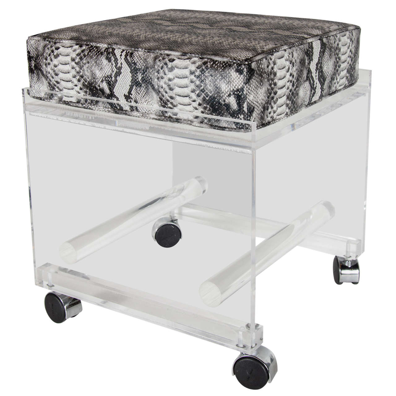 MidCentury Steel Shoe Fitting Stools with Footrests For Sale at 1stDibs shoe fitting stool