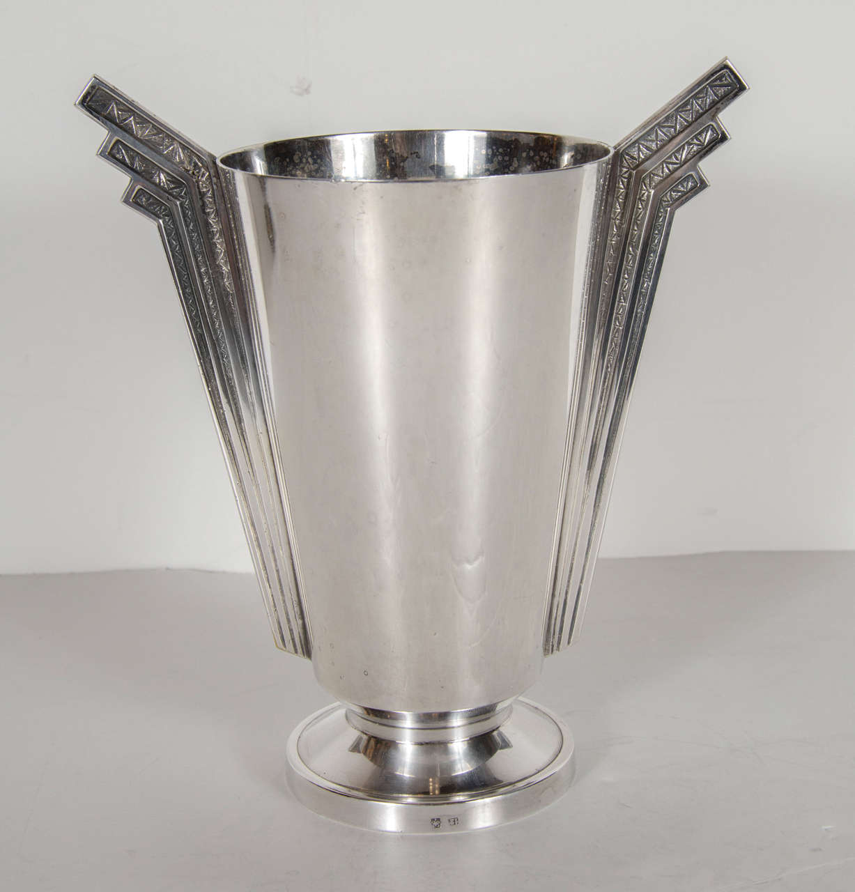 Stunning Art Deco Skyscraper Style Silver Plate Vase at 1stDibs art