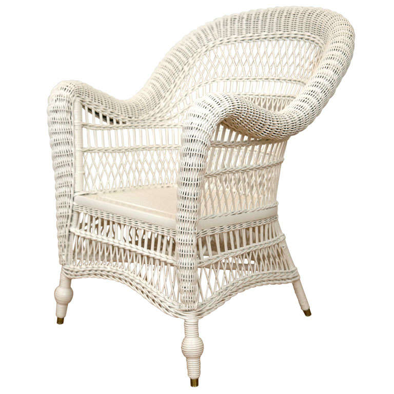 Antique Victorian Wicker Arm Chair at 1stDibs antique victorian