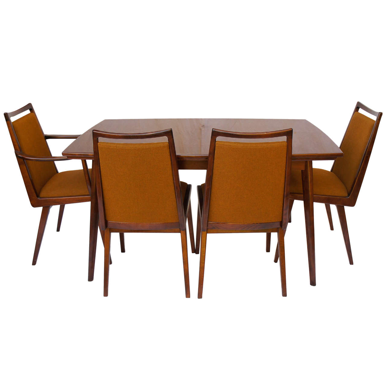 German Mid Century Dining Set with 6 Chairs by Habeo at 1stDibs