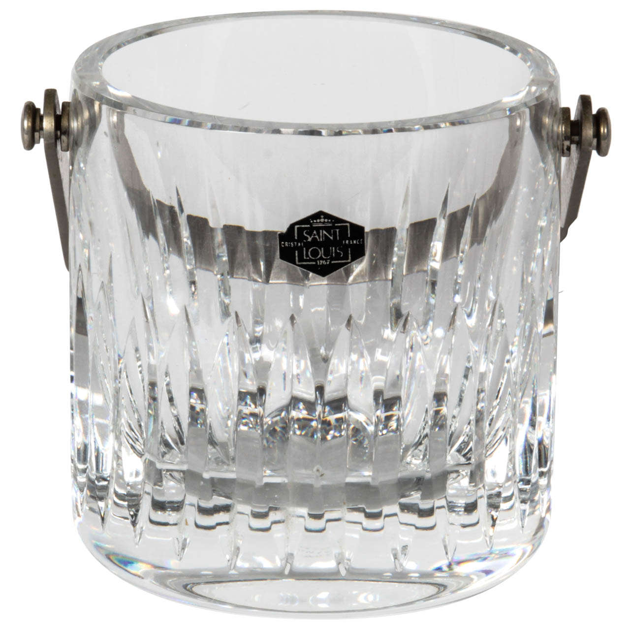 Home & Living Barware Mcm modern silver plated and crackled crystal ice
