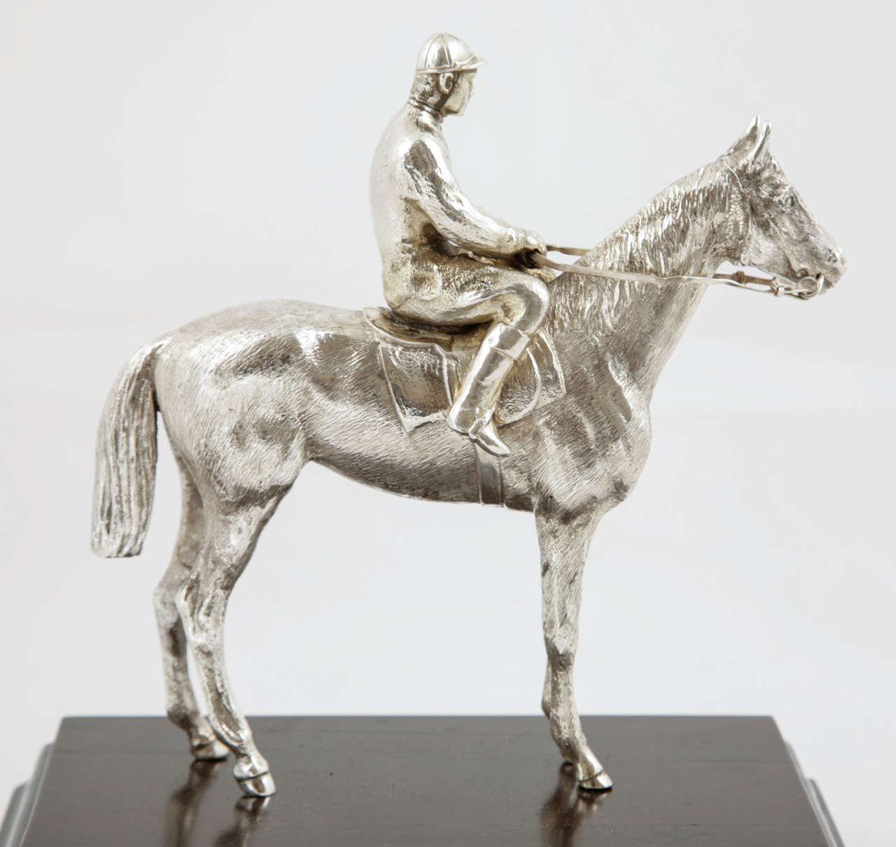 Sterling Silver Horse and Jockey at 1stDibs