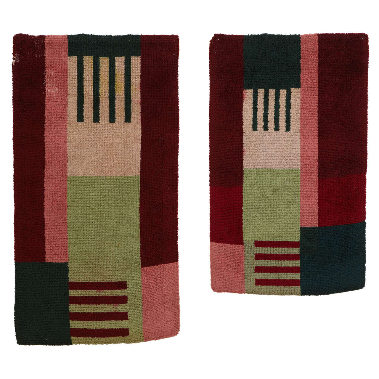 Pair of French Art Deco Rugs 1930's at 1stDibs