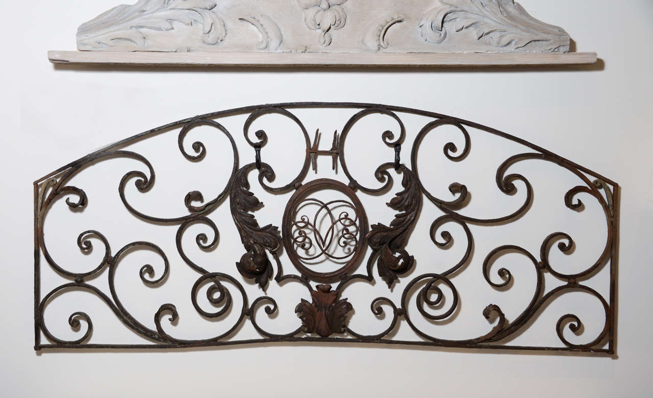 19 C. Wrought Iron Wall Hanging at 1stDibs