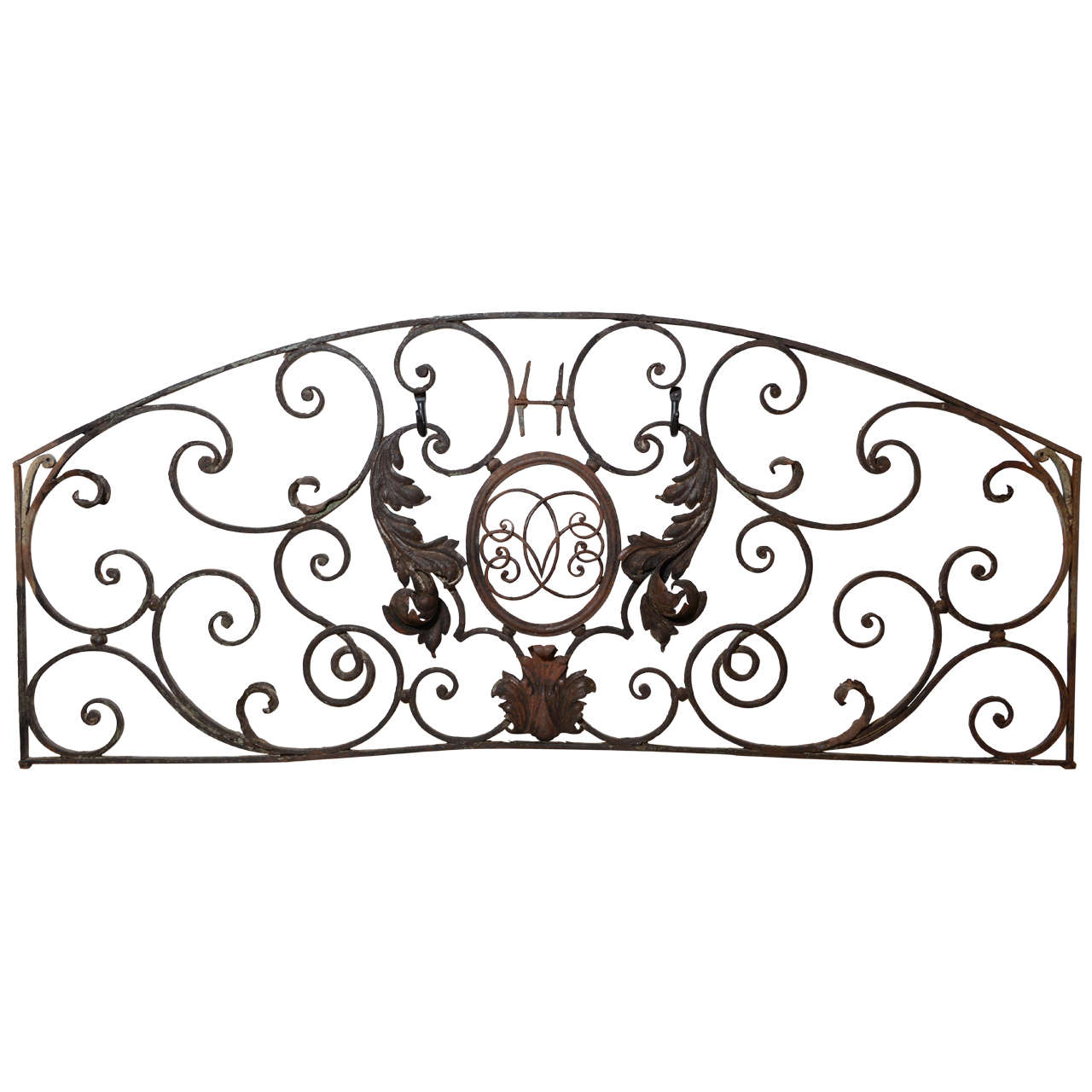 19 C. Wrought Iron Wall Hanging at 1stDibs