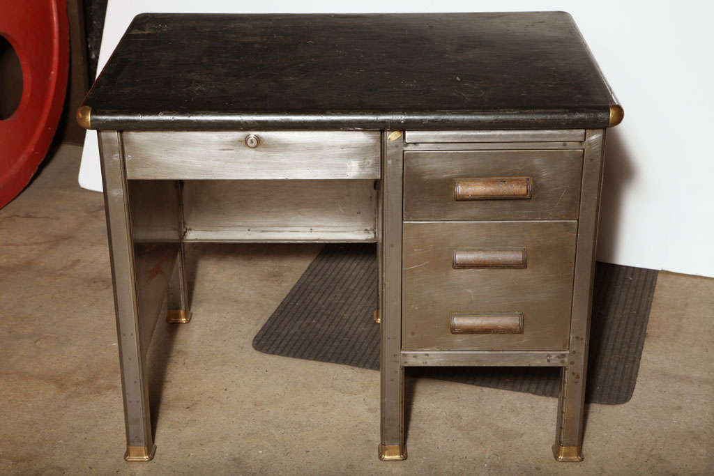 Steel Office Furniture Institute Desk at 1stDibs steel office desk