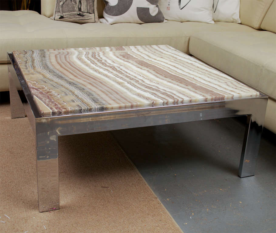 Pace Collection Onyx Top Coffee Table at 1stDibs