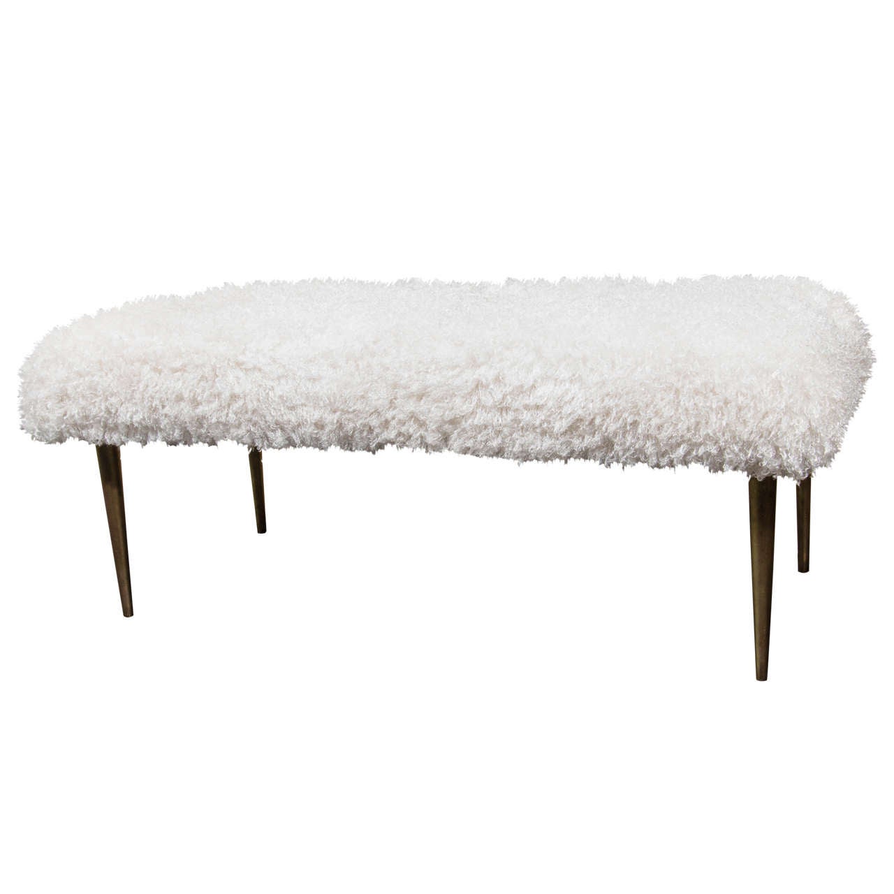 French Faux Fur Bench For Sale at 1stDibs mongolian faux fur bench