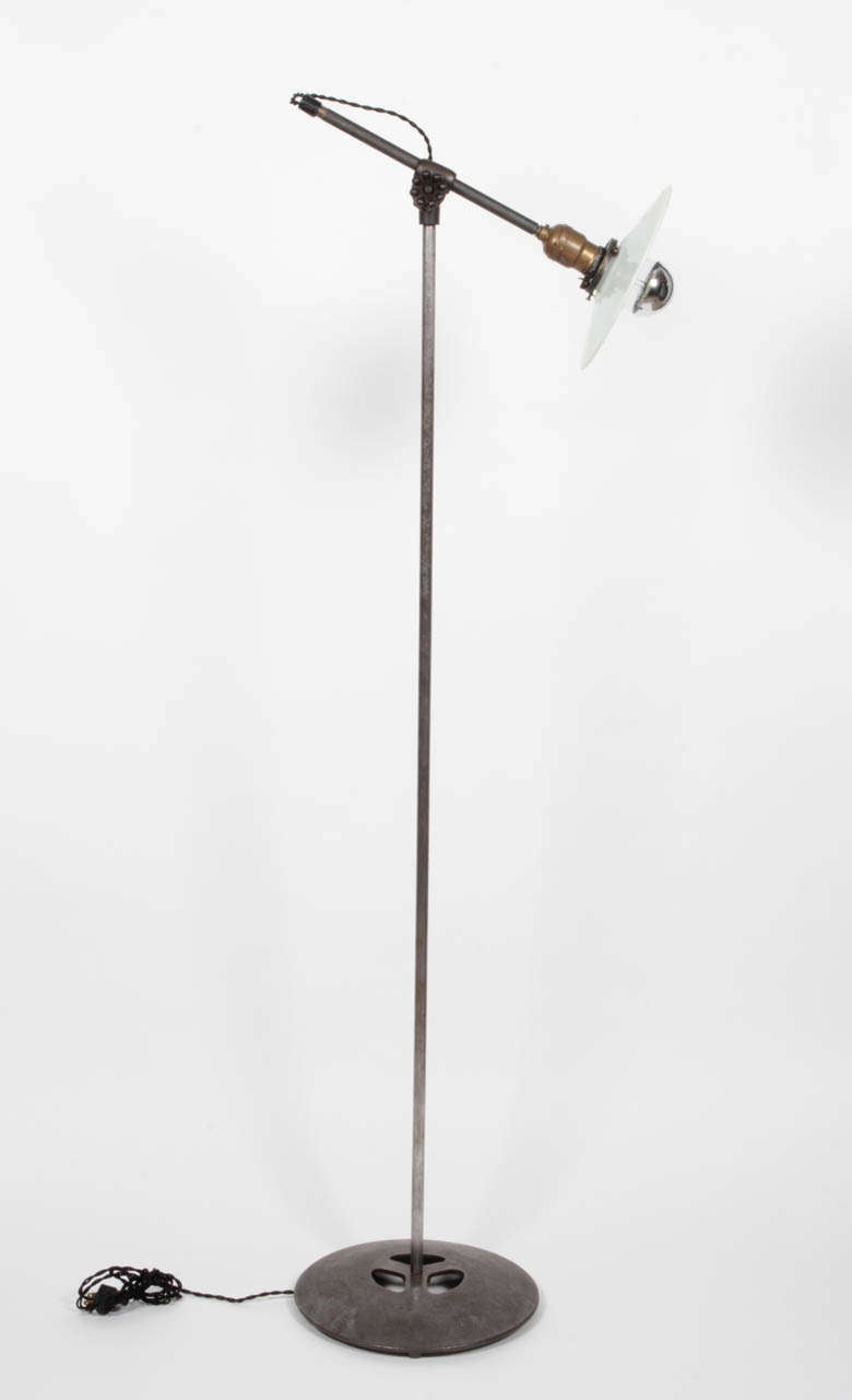 Antique Industrial Floor Lamp by O.C. White at 1stDibs