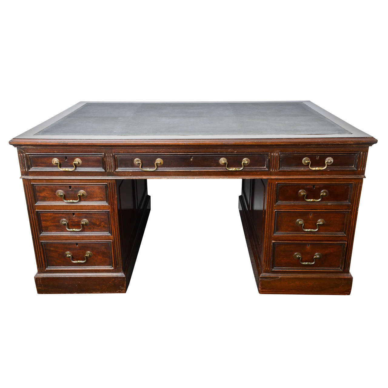 Vintage Mahogany Partner Desk by Hobbs of London at 1stDibs what is a desk hobb, partner desks