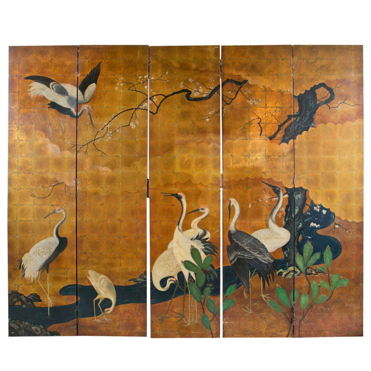 Hand Painted Japanese Screen at 1stDibs japanese screens for sale