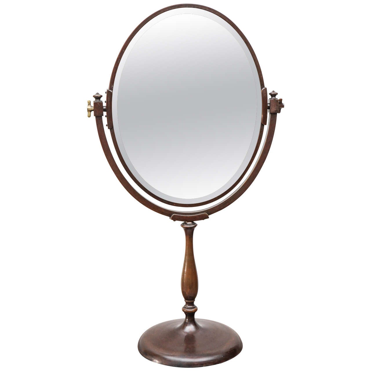 Continental Bronze Dressing Table Mirror at 1stDibs