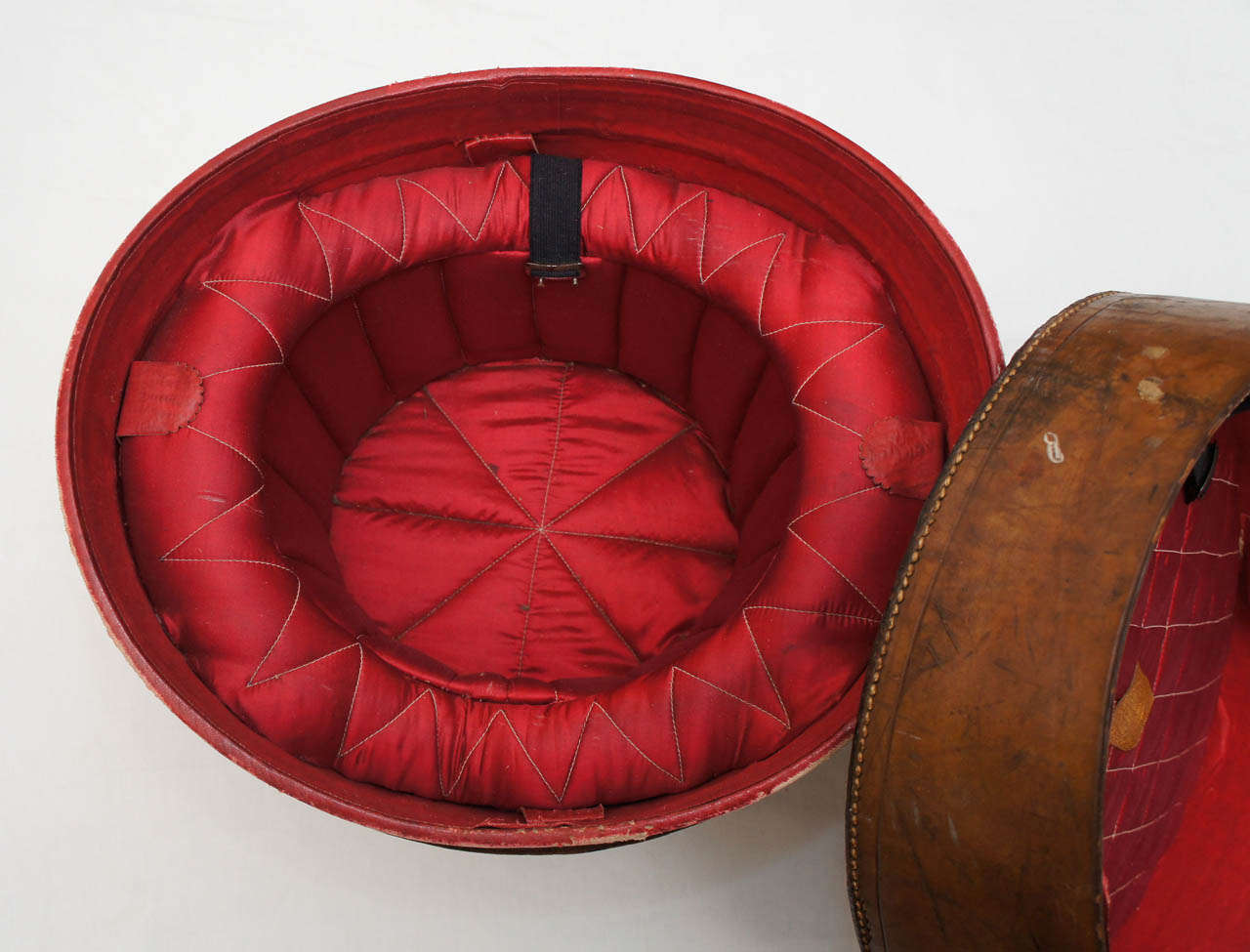 Antique Leather Hat Box at 1stDibs leather hat boxes, vintage leather hat box, leather hat