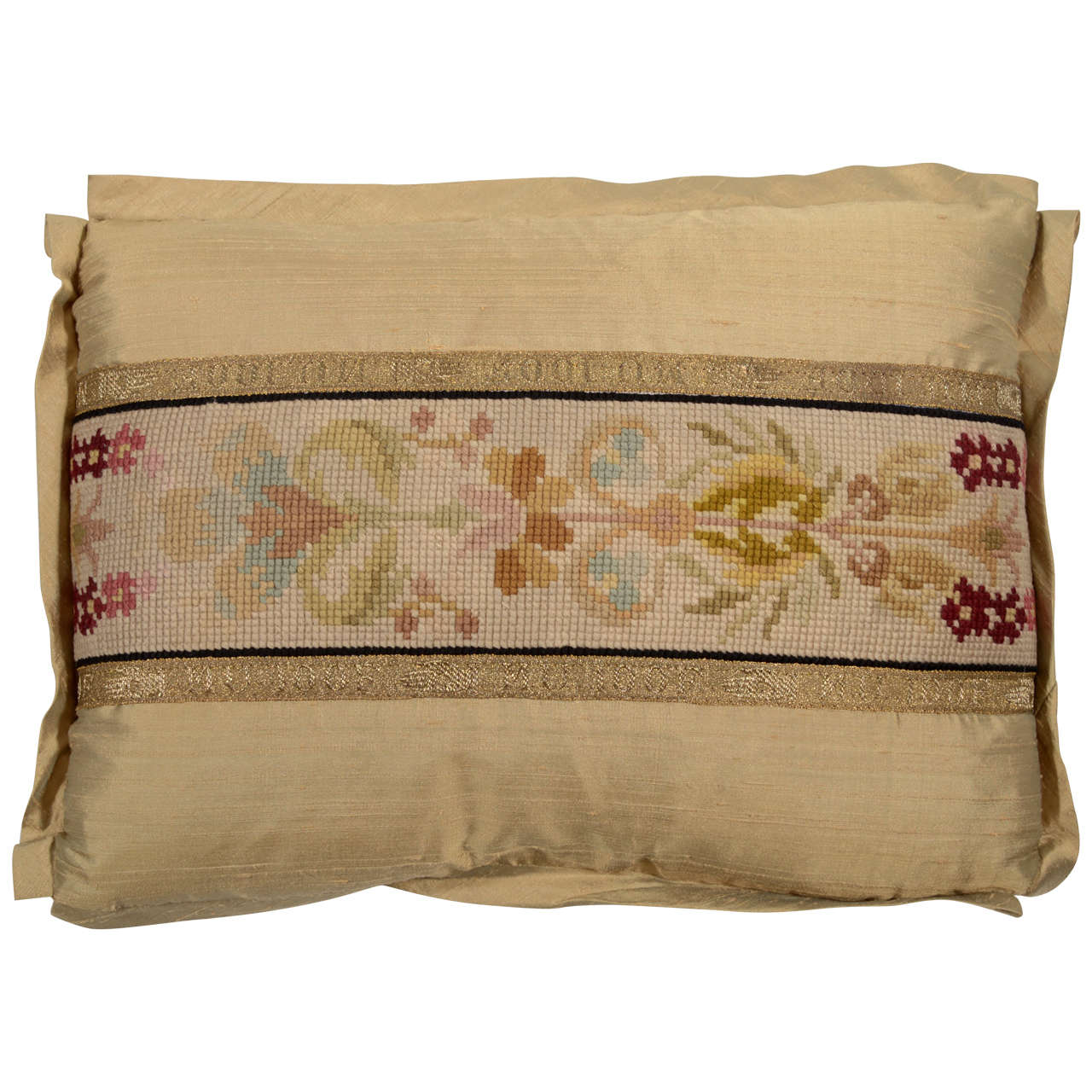 Antique English Needlepoint Pillows at 1stDibs