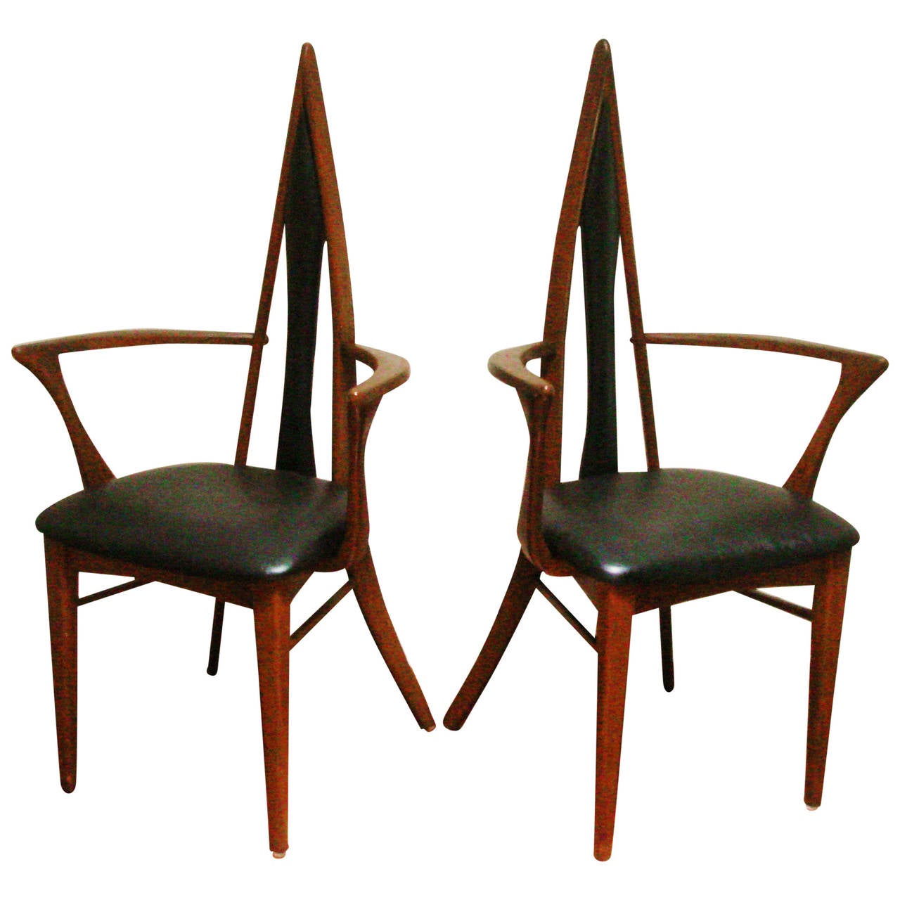 Not only can you find makers of more generic office furniture systems you can also find unique pieces by boutique makers. Pair of Canadian Mid Century Biomorphic Salon Chairs by Danis et Frères at 1stdibs