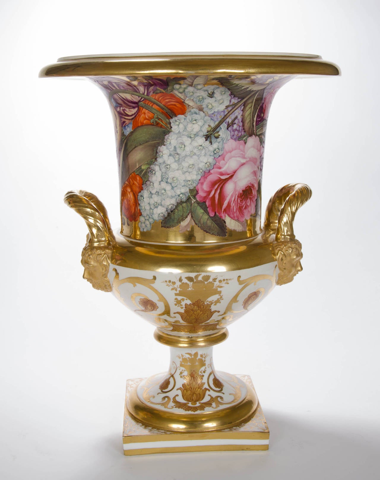 Very Fine Pair of Derby Porcelain Vases, English, circa 1810 For Sale at 1stDibs