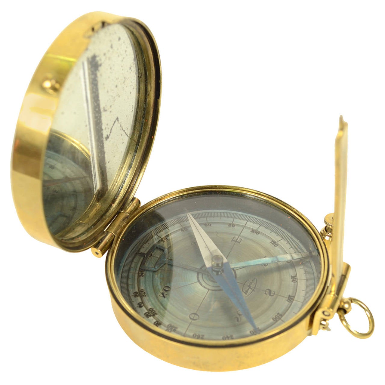 Rare Topographic Explorer Compass, Late 19th Century For Sale at 1stdibs