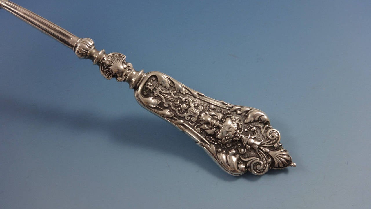 German 800 Silver Figural No. 36 Flatware Set Service Dinner Size 203