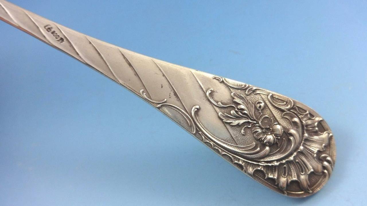 German circa 1890 Fitted Box 800 Silver Flatware Set Service of 166