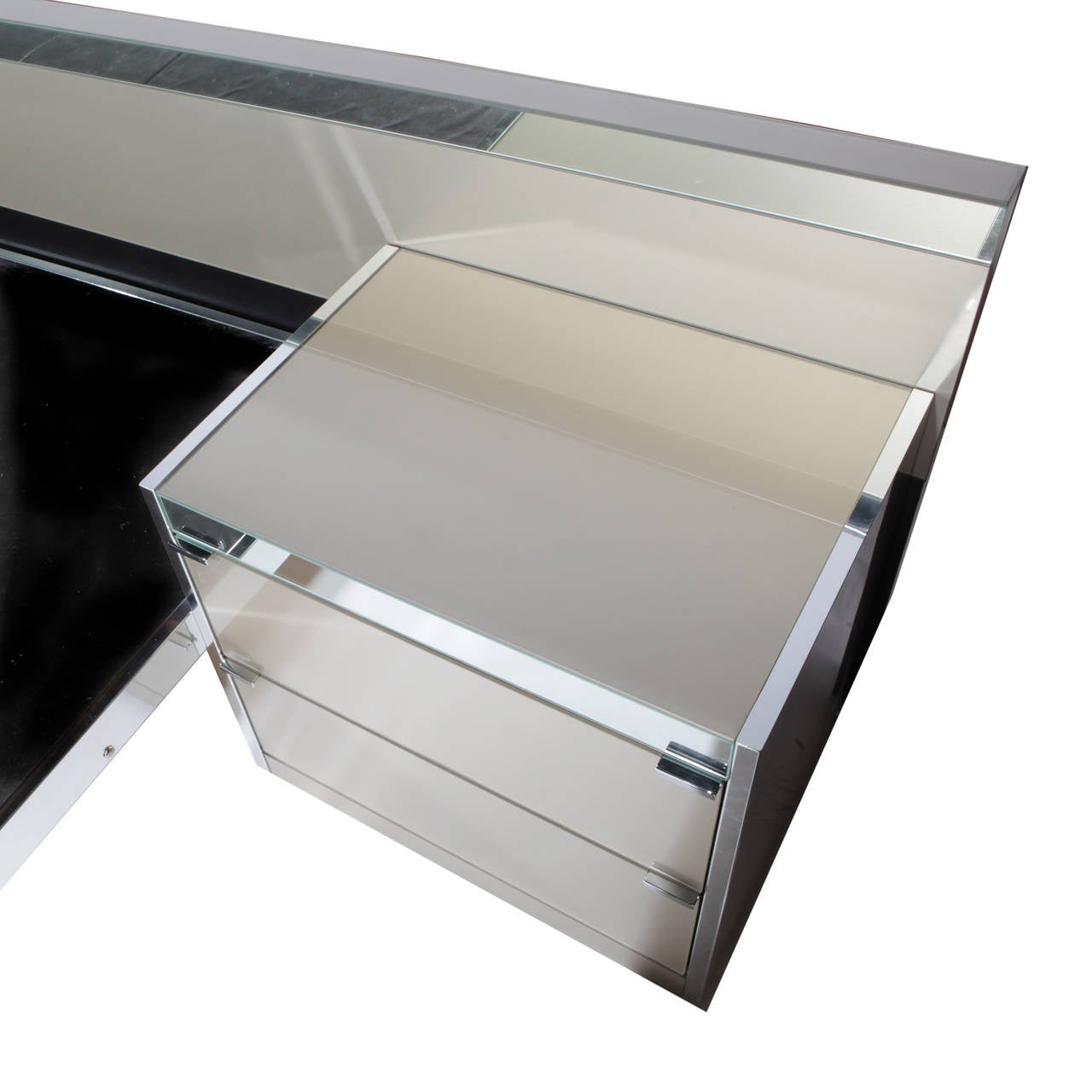 Illuminated Ello Platform Bed with Integrated Nightstands and Headboard