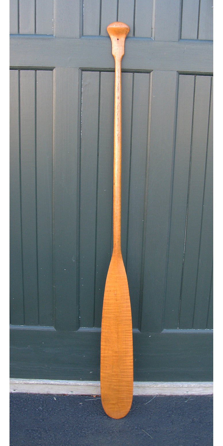 Tiger Maple Canoe Paddle For Sale at 1stDibs